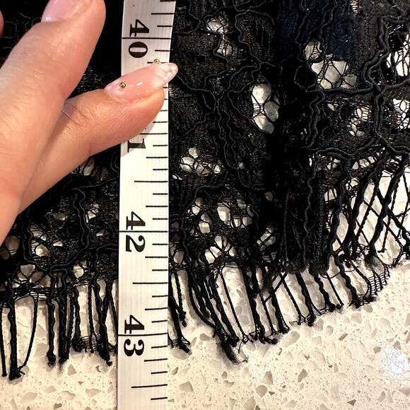 En Focus Studio Black Floral Lace Sheath Dress NWT Size 6 Cocktail Formal Midi - Picture 7 of 9